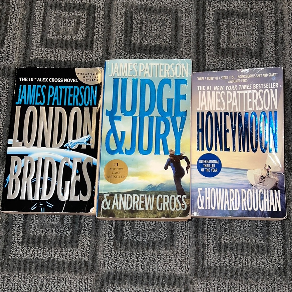 James Patterson Bundle of 3 Books